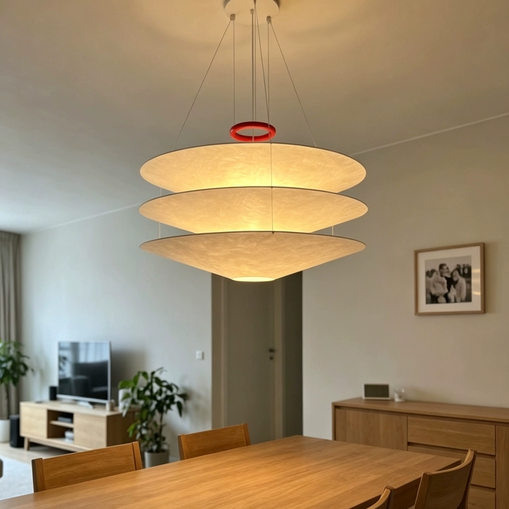 Aera Floatation Tiered Paper Pendant Light Glowryte