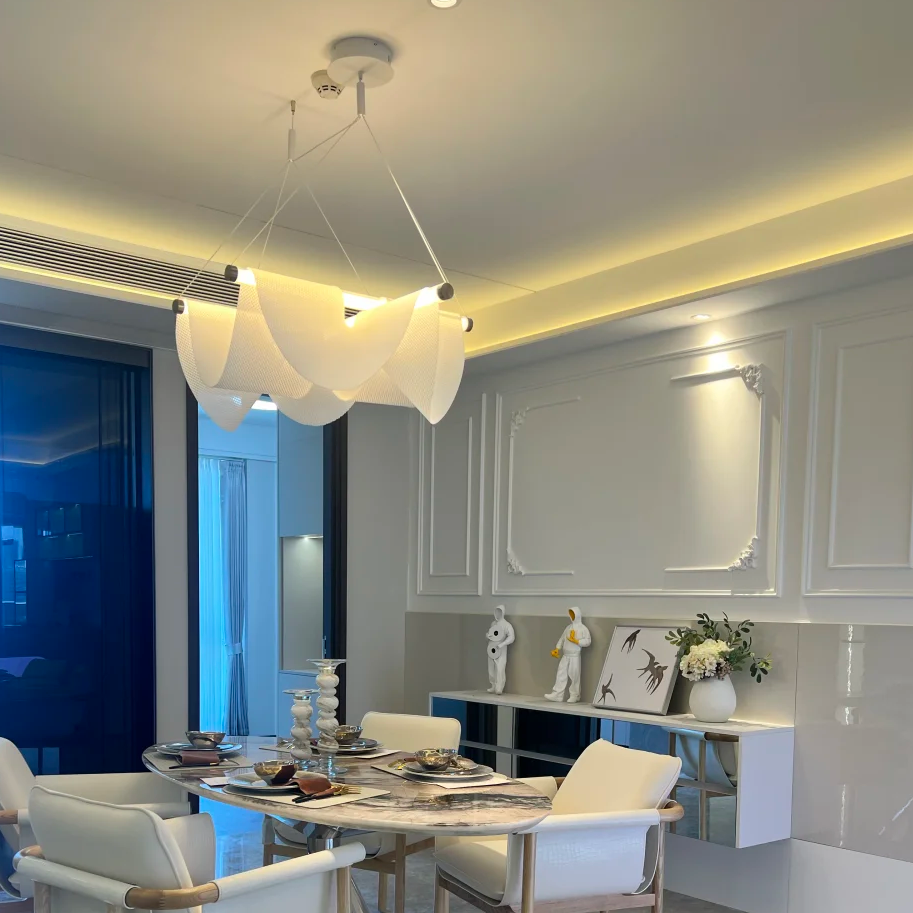 Aeris Sculptural Curved Pendant Light Glowryte
