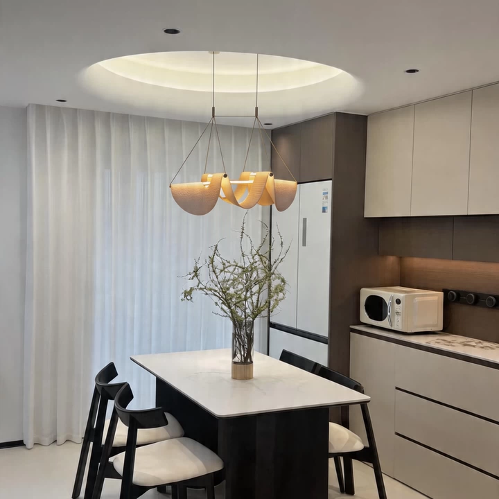 Aeris Sculptural Curved Pendant Light Glowryte