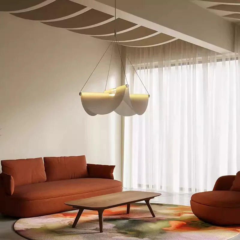 Aeris Sculptural Curved Pendant Light Glowryte