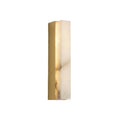 Luma Tall Sconce L 1.9" × W 2.7" × H 11.8" (L 5 × W 7 × H 30 cm) Brass + White Glowryte