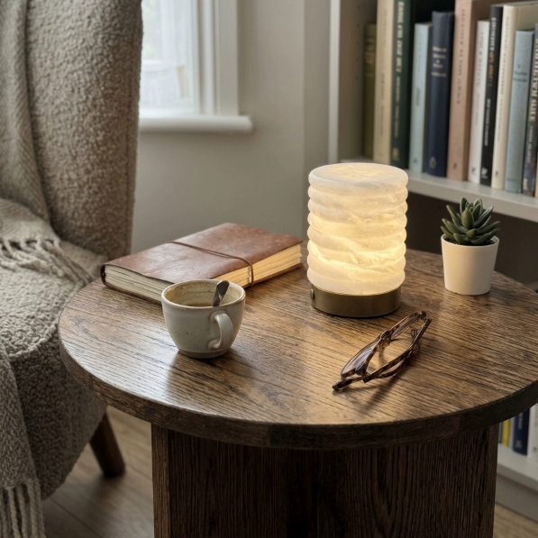 Study Desk Architectural Stone Accent