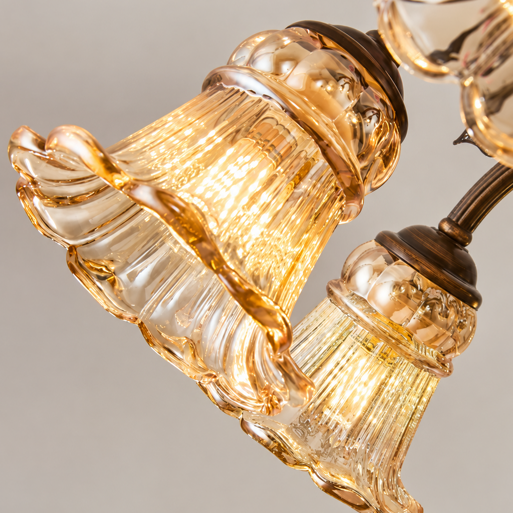 American Vintage Rose Blossom Chandelier Glowryte