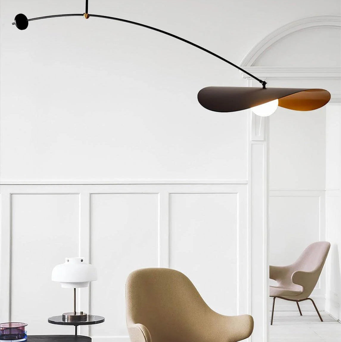Arco Pivot Single-Arm Pendant Light