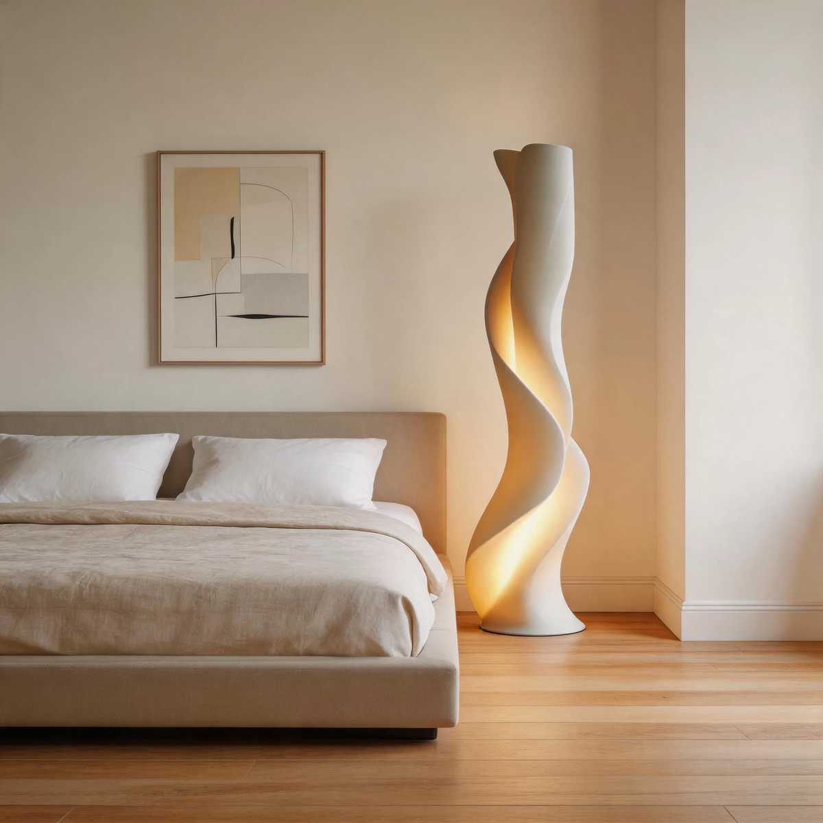 Aria Sculptural Ribbon Floor Lamp Glowryte