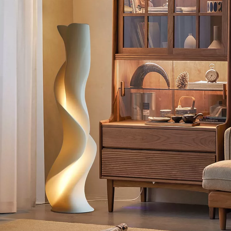 Aria Sculptural Ribbon Floor Lamp Glowryte