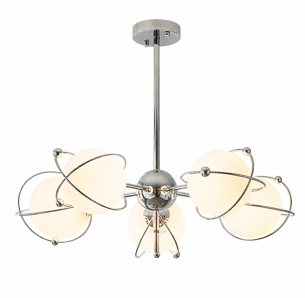 Bauhaus Orbit Chandelier 5-Light Dia 70 cm (27.6″) Glowryte