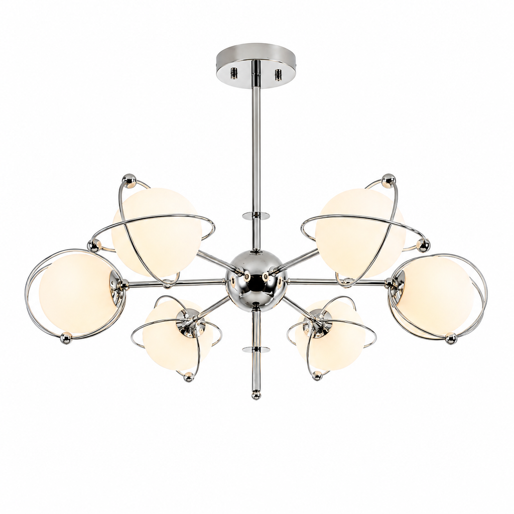 Bauhaus Orbit Chandelier 6-Light Dia 82 cm (32.3″) Glowryte