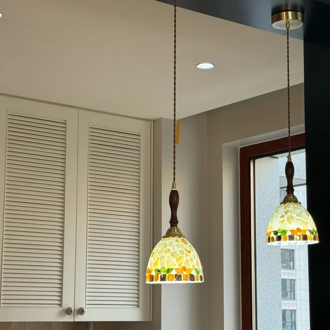 Bellerose Spindle Glass Mini Pendant Light Glowryte