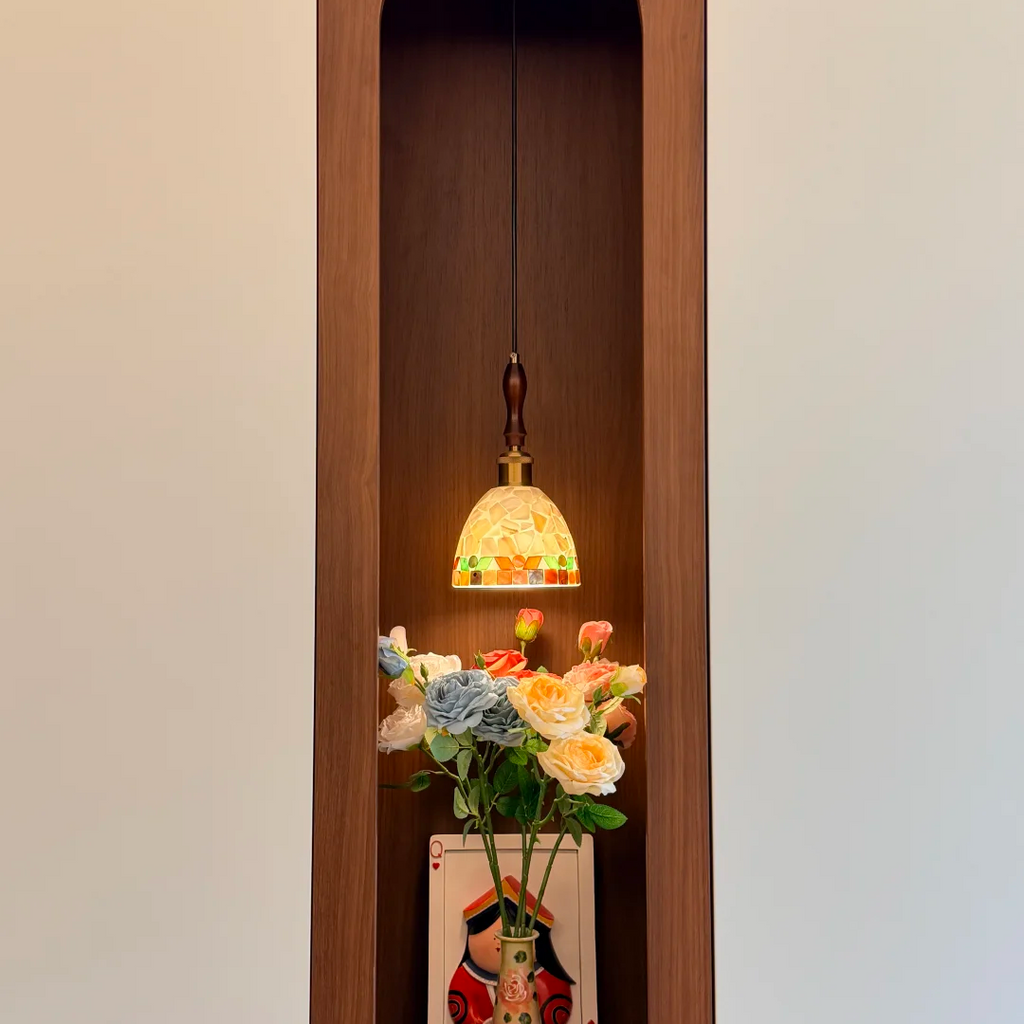 Bellerose Spindle Glass Mini Pendant Light Glowryte