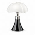 Bellina Scalloped Acrylic Table Lamp Black Glowryte