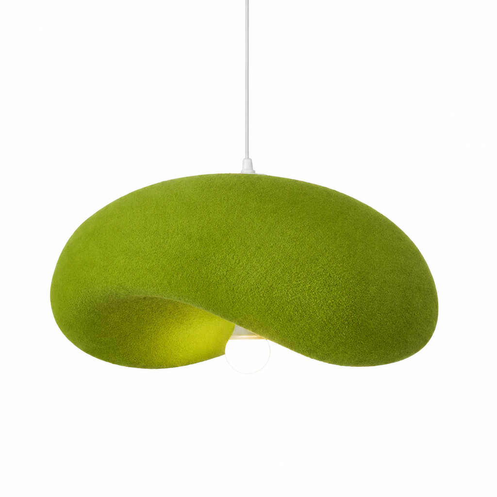 Bloom Organic Disc Pendant Olive Green Glowryte