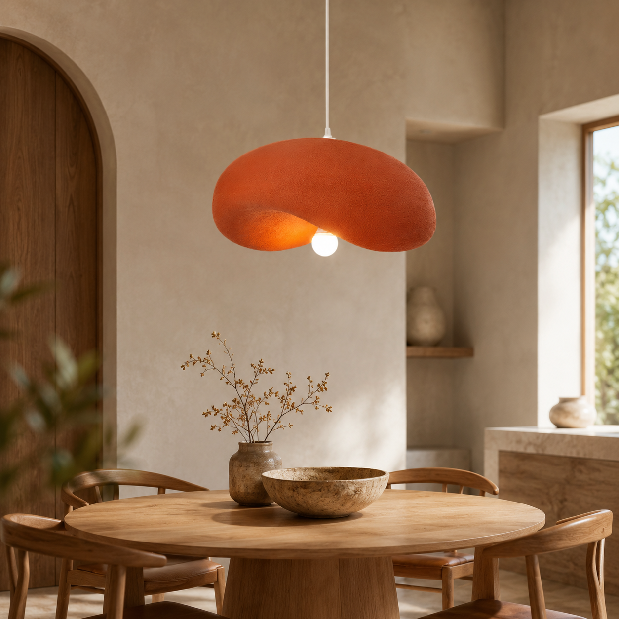 Bloom Organic Disc Pendant Glowryte