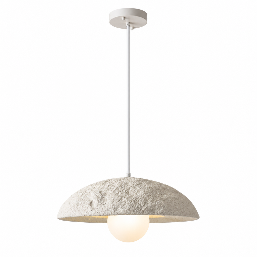 Bolla Dome Pendant Light Dia 40 cm (15.7") Ivory White Glowryte