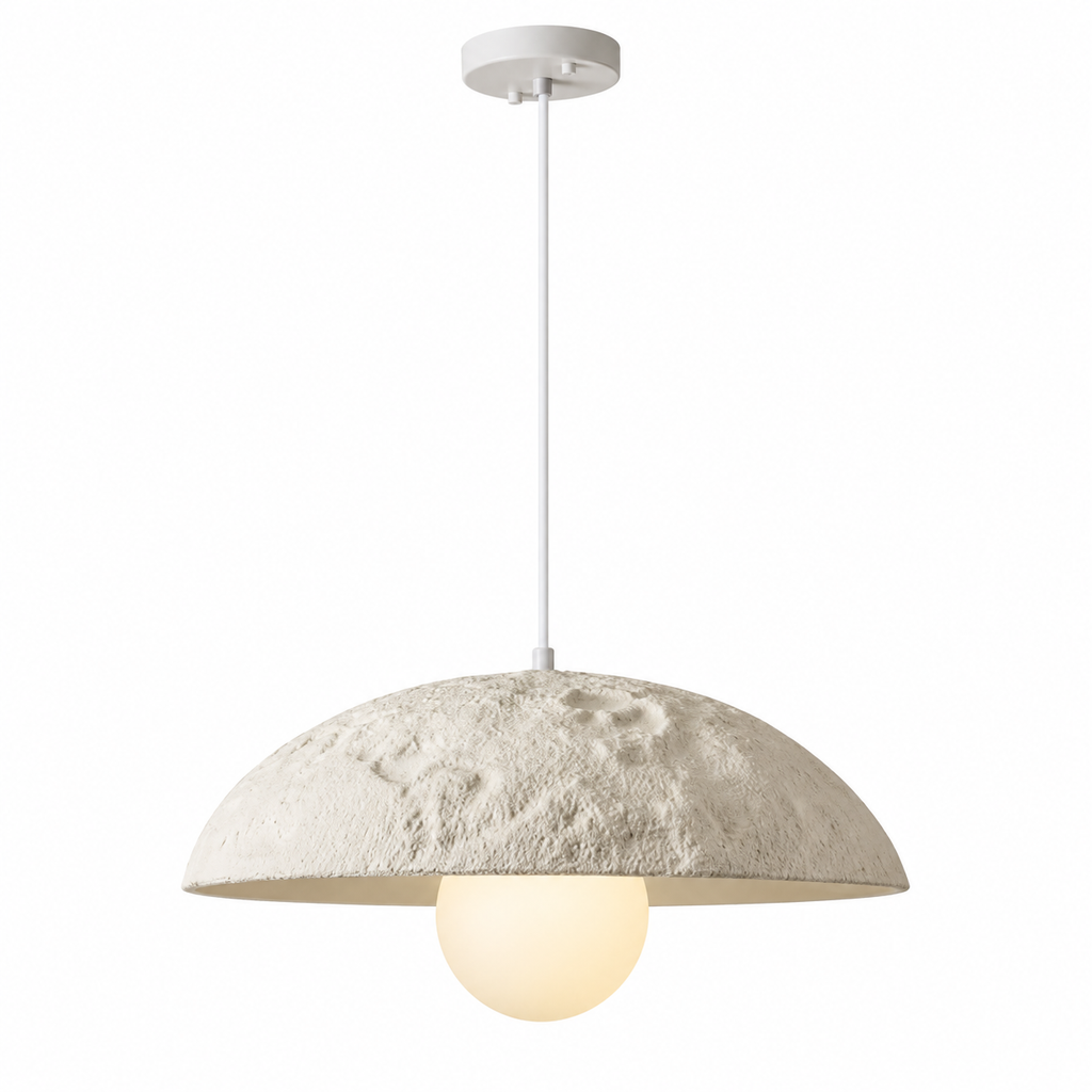 Bolla Dome Pendant Light Dia 50 cm (19.7") Ivory White Glowryte