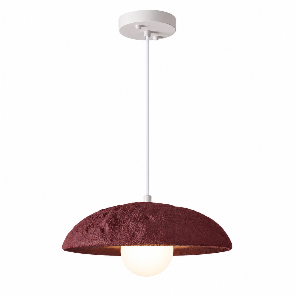 Bolla Dome Pendant Light Dia 30 cm (11.8") Wine Red Glowryte