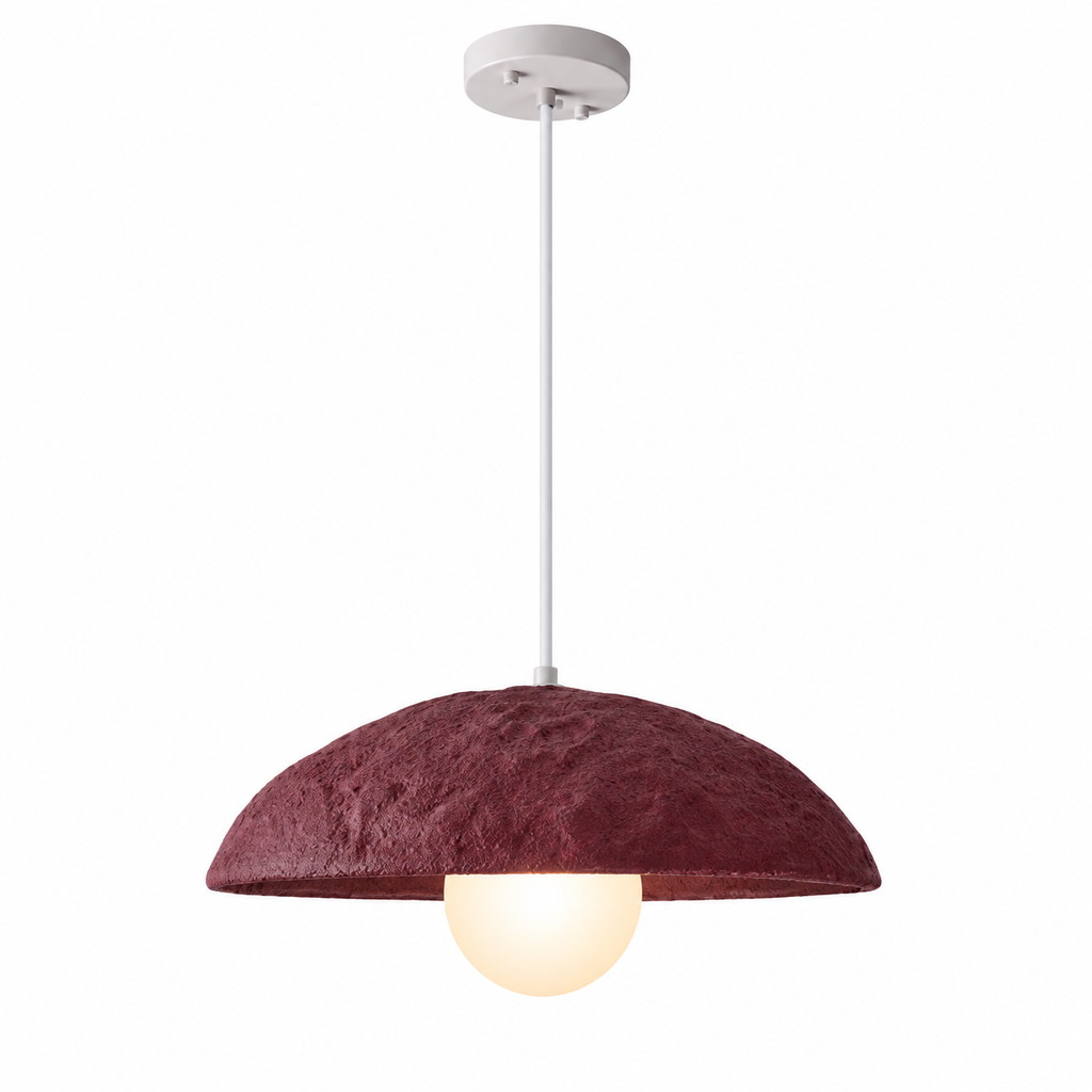 Bolla Dome Pendant Light Dia 40 cm (15.7") Wine Red Glowryte