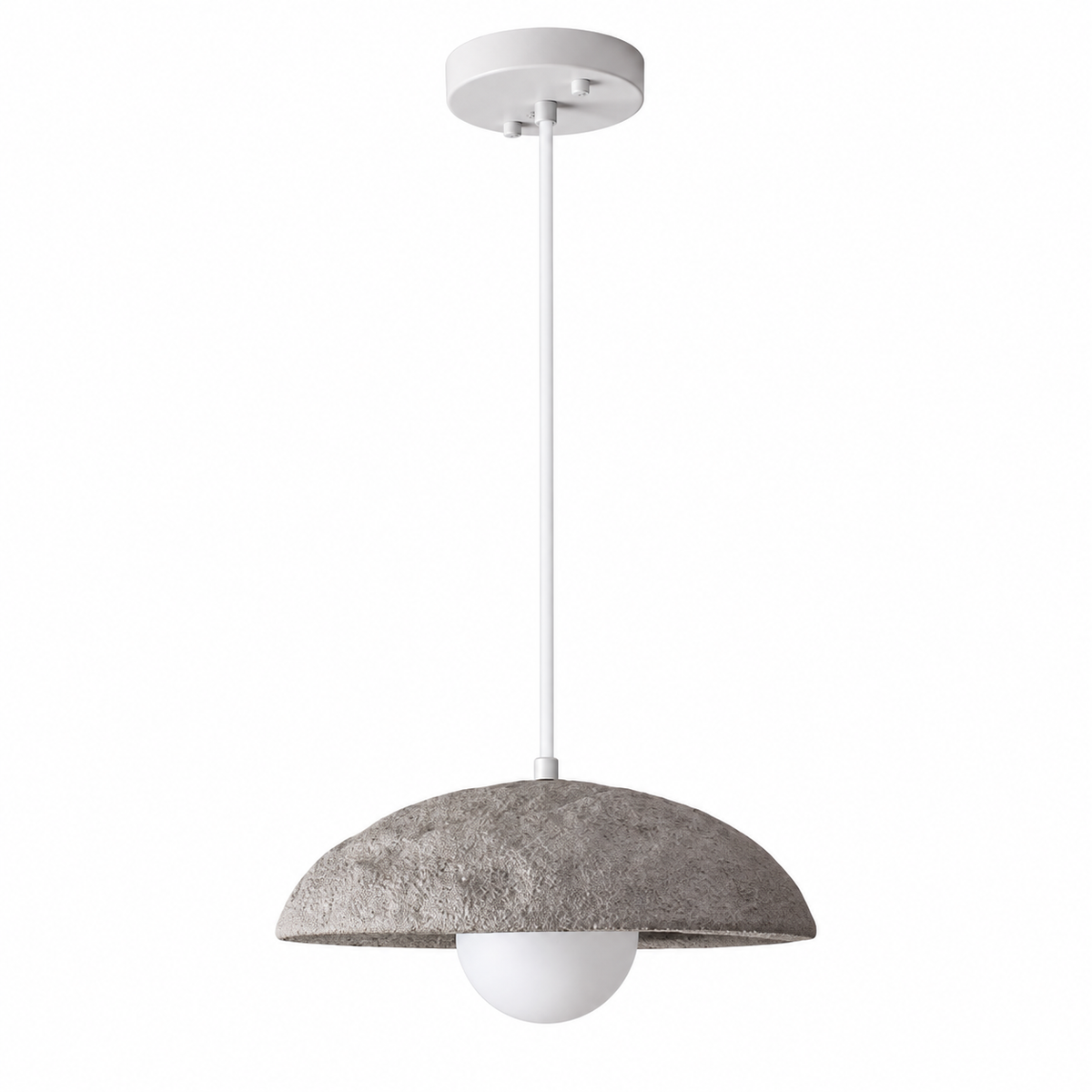 Bolla Dome Pendant Light Dia 30 cm (11.8") Stone Gray Glowryte