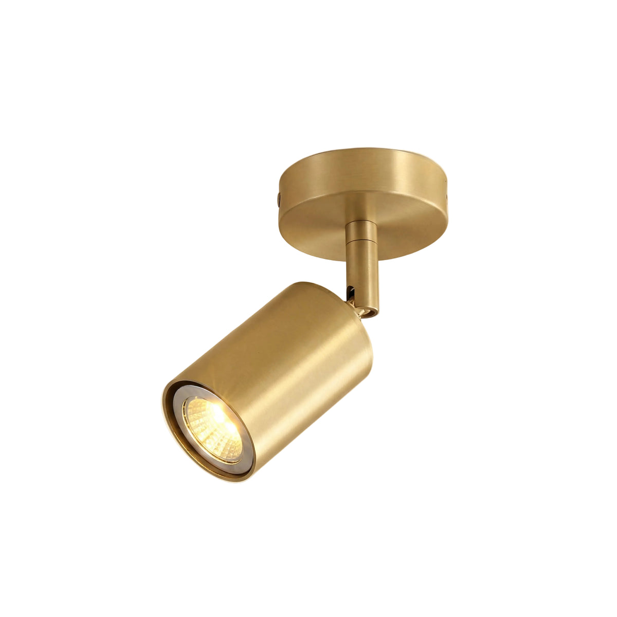 Axis Spot Ceiling Light D 3.1" × H 6.7" (D 8 × H 17 cm) Brass Glowryte