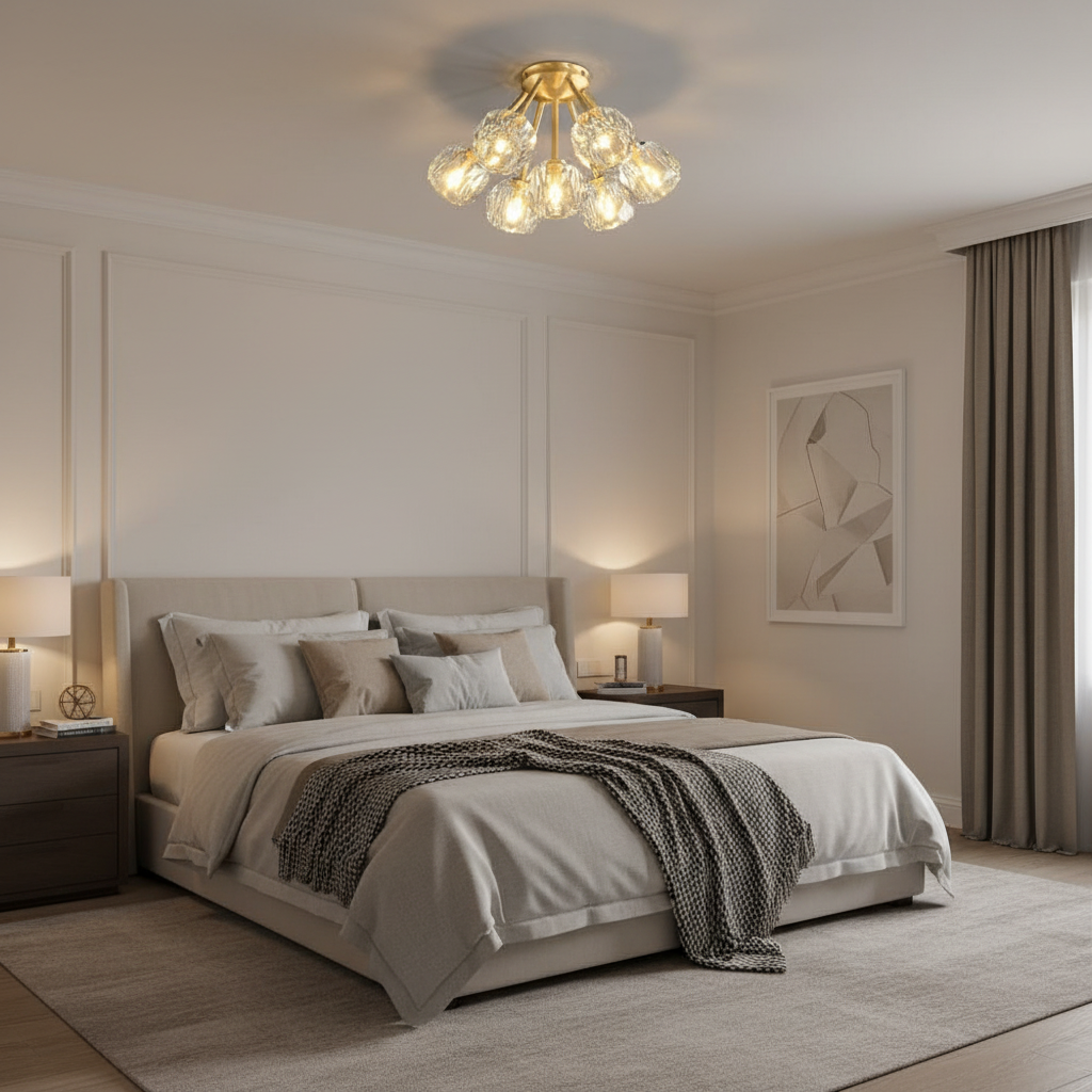 Celeste Globe Flush Mount Glowryte
