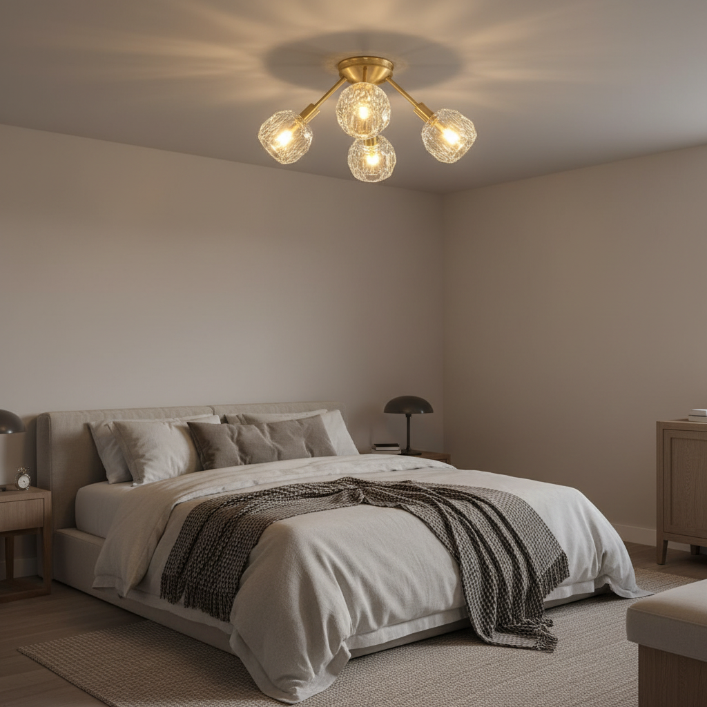 Celeste Globe Flush Mount Glowryte