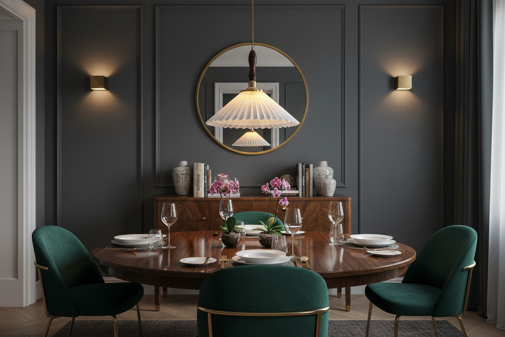 Arden Pleated Dome Pendant Glowryte