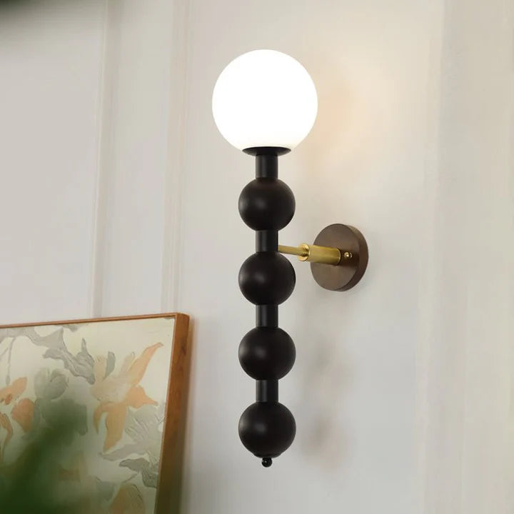 Bubbly Beaded Globe Wall Lamp Glowryte
