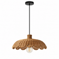 Caleta Woven Rattan Pendant Light Dia 60 cm (23.6") × H 30 cm (11.8") Glowryte