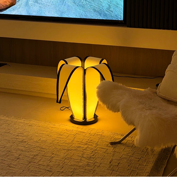 Calla Blooming Fabric Table Lamp Glowryte