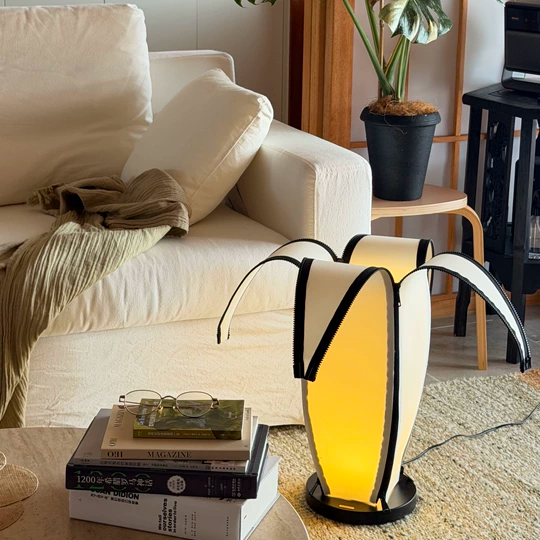 Calla Blooming Fabric Table Lamp Glowryte