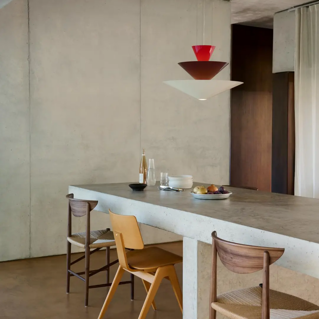 Calypso Geometric Tiered Cone Pendant Light Glowryte