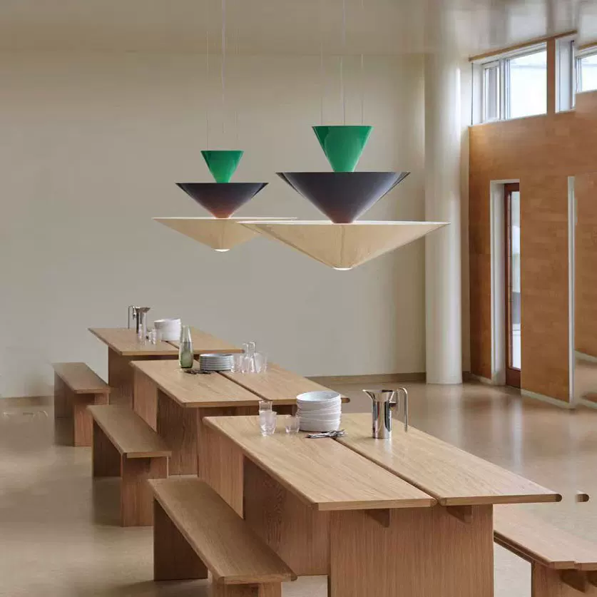 Calypso Geometric Tiered Cone Pendant Light Glowryte