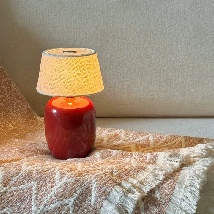 Camille Petite Ceramic Table Lamp Glowryte