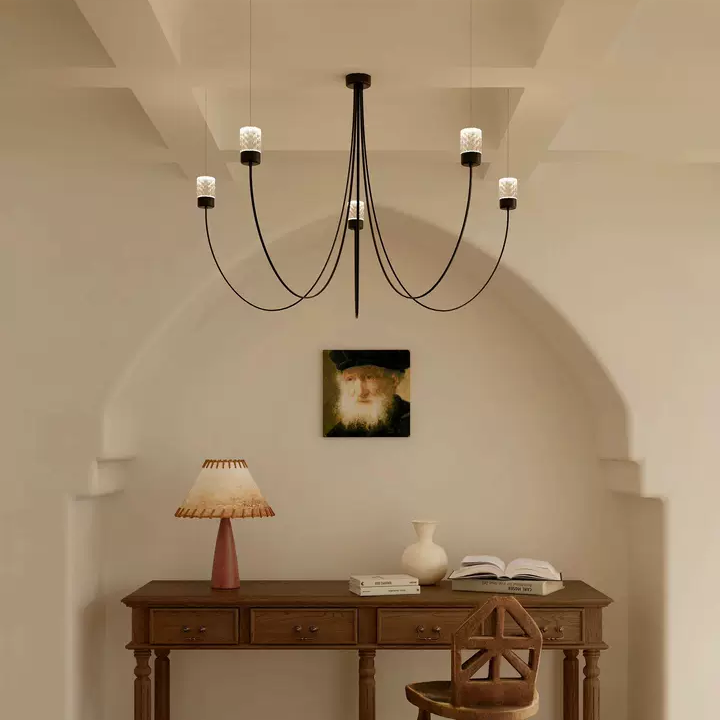 Catenary Sculptural Drape Chandelier Glowryte