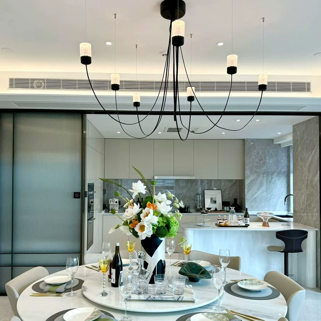 Catenary Sculptural Drape Chandelier Glowryte