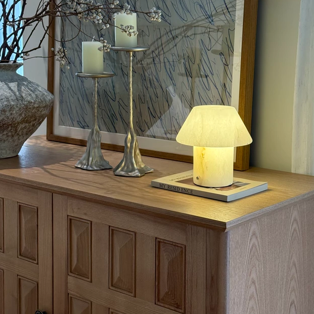 Celine Alabaster Touch Table Lamp Glowryte