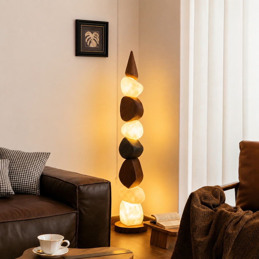 Pebble Stack Floor Lamp Glowryte
