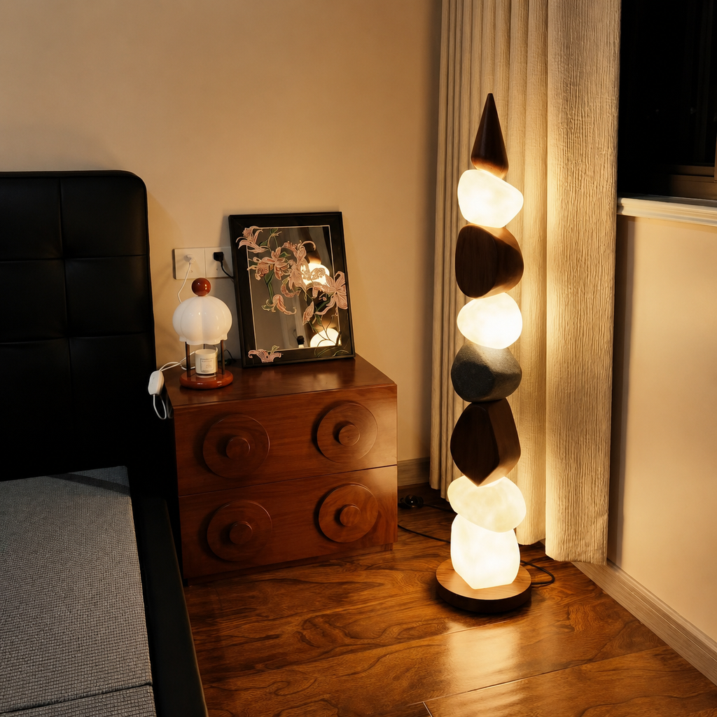 Pebble Stack Floor Lamp Glowryte