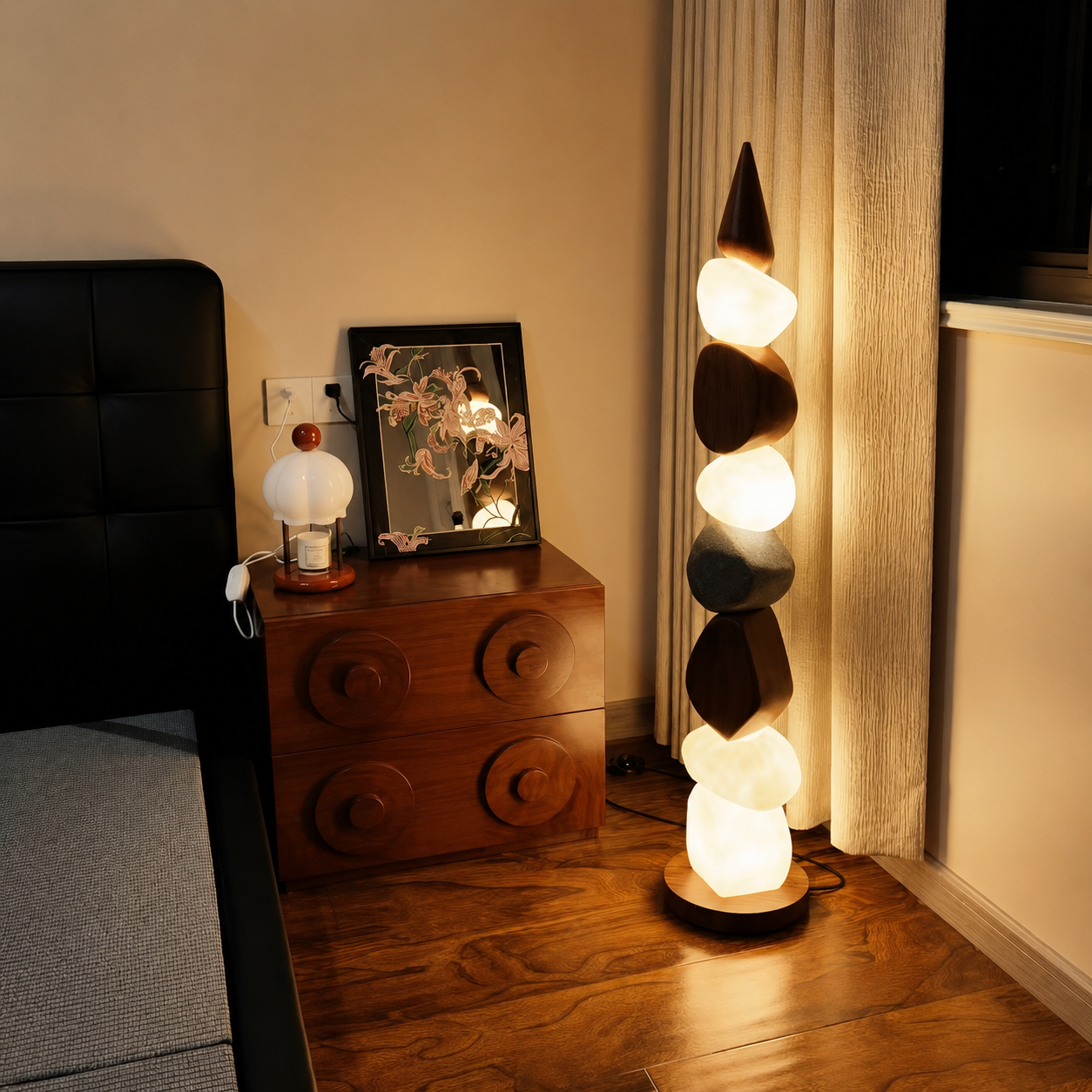 Pebble Stack Floor Lamp Glowryte