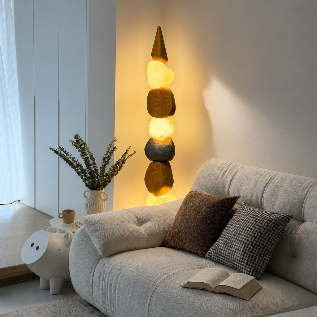 Pebble Stack Floor Lamp Glowryte