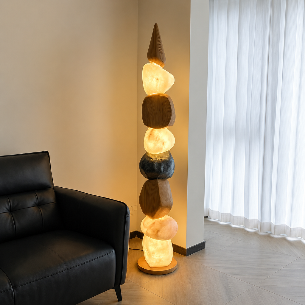 Pebble Stack Floor Lamp Glowryte