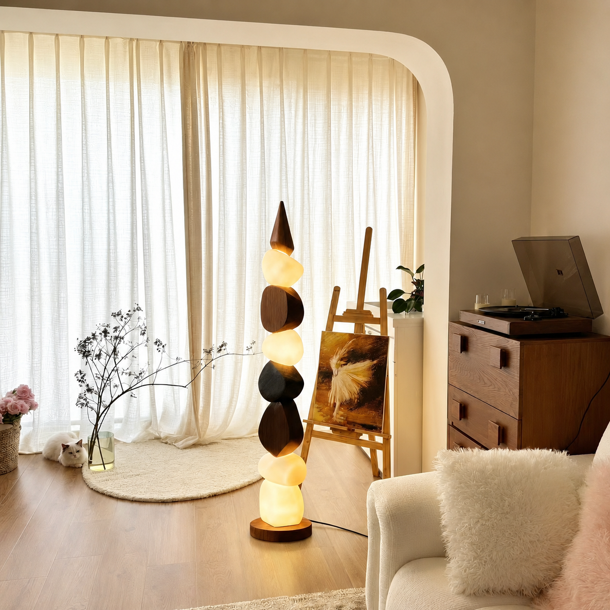 Pebble Stack Floor Lamp Glowryte