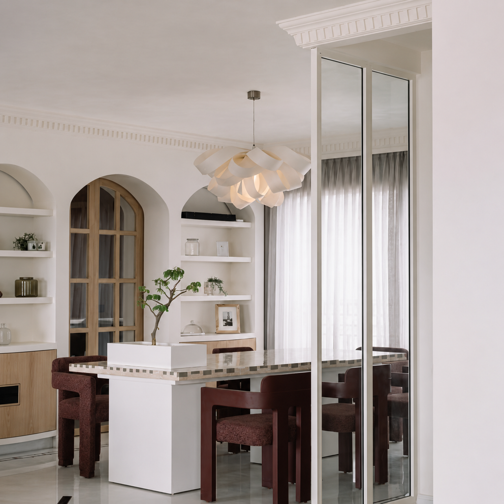 Bloom Wood Veneer Pendant Light Dia 19.6” (Dia 50 cm) Light Wood Glowryte
