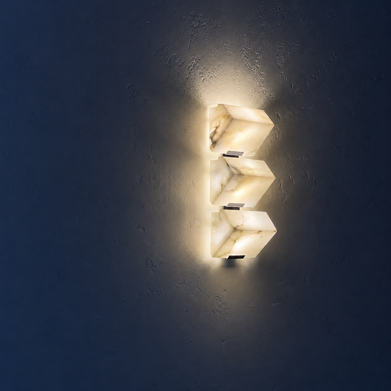 Strata Alabaster Triple Sconce Glowryte