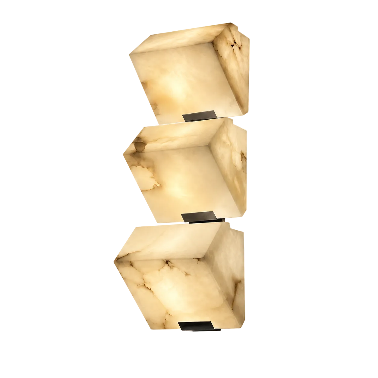 Strata Alabaster Triple Sconce Glowryte