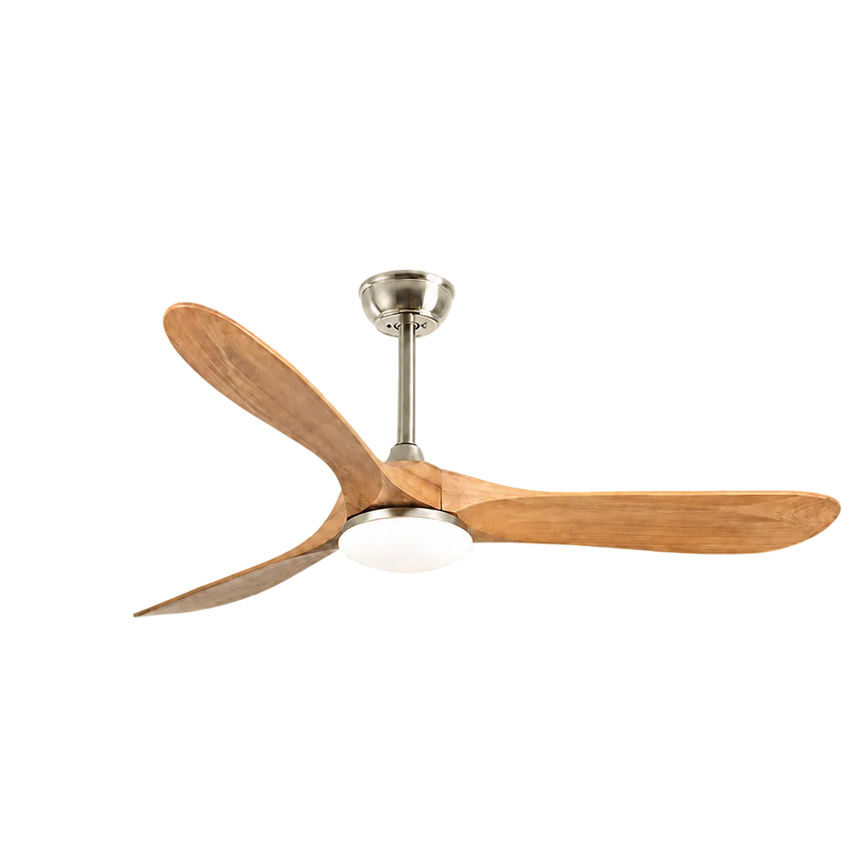 Volta Ceiling Fan Sand + Natural Wood Glowryte