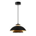 Dome Shield Pendant Black Glowryte
