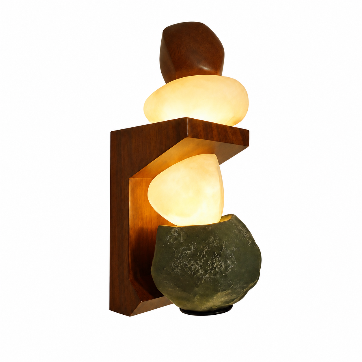 Zen Pebble Wall Sconce Glowryte