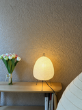 Akari Washi Table Lamp Dia 10.2“ × H 16.9” (Dia 26 × 43 cm) White Glowryte