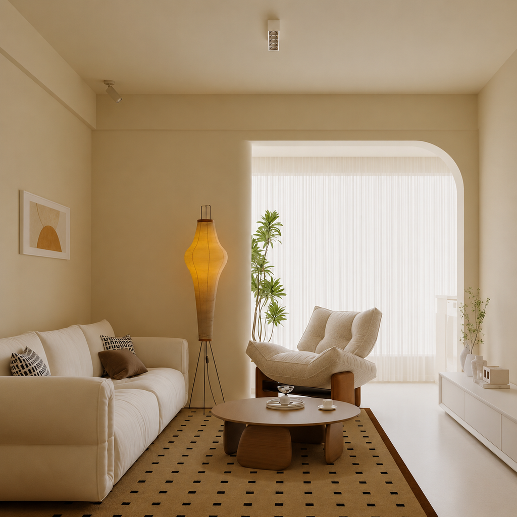 Akari Washi Column Floor Lamp Glowryte